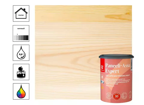 Лак интерьерный PANEELI-ASSA EXPERT EP матовый 0,9 л