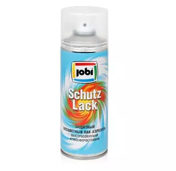 Лак JOBI аэрозольный, акриловый, бесцветный 520мл