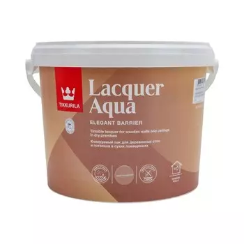 Лак Lacquer Aqua EP интерьерный, матовый, 2,7 л