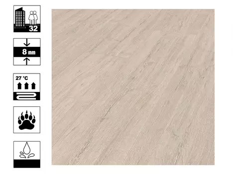 Ламинат Castello Classic AC4 Дуб Орегон класс 32, толщина 8 мм