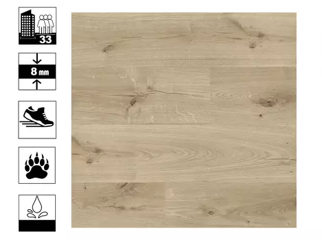 Ламинат Cuberta Family 33/8мм Дуб Беверли AC5