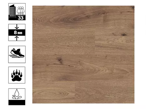 Ламинат Cuberta Family 33/8мм Дуб Райли AC5