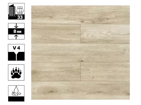 Ламинат Derby Style Дуб Селена 33/8, 4V