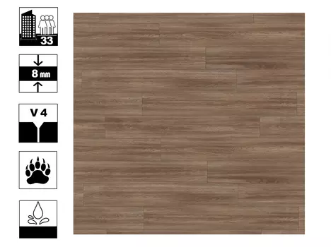 Ламинат Egger Classic 8/33 V4 GAG Дуб Сория коричневый