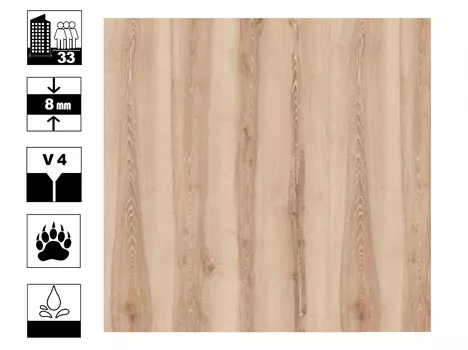 Ламинат Europe Line Ясень Сибирски 8 мм 33 кл V