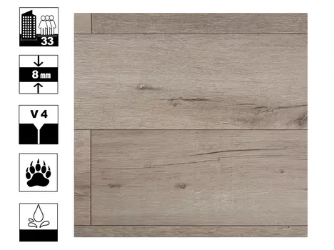 Ламинат IDEAL Enigma Classic Дуб Инвизибл 33 кл 8 мм V4