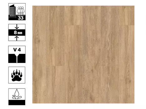 Ламинат IMPERATOR 33 кл/8 мм Клавдий V4