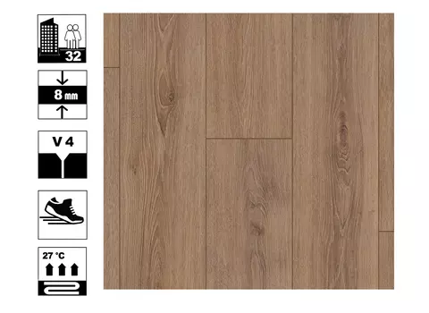 Ламинат Kastamonu Orange Дуб Натуральный 32кл 8мм 4v