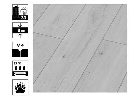 Ламинат Кастамону SUNFLOOR 8/33 Дуб Аспен 4VN