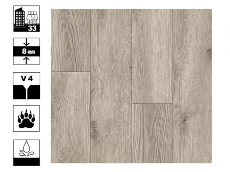Ламинат Kronostar Biom A5/33 V4 Aqua Out (8мм) Дуб Трайон
