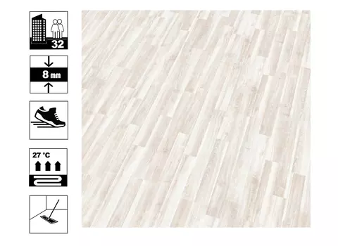 Ламинат Kronostar Galaxy 32 кл/8мм Ясень Стокгольмский