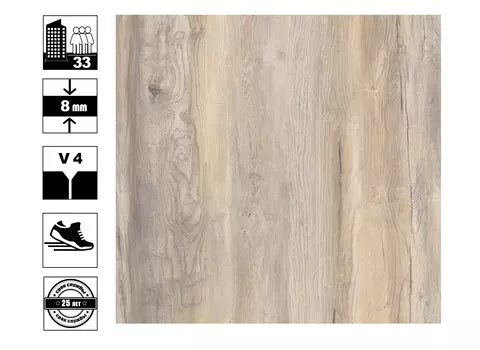 Ламинат Кроностар SYNCHRO-TEC 8/33 Дуб небесный v4