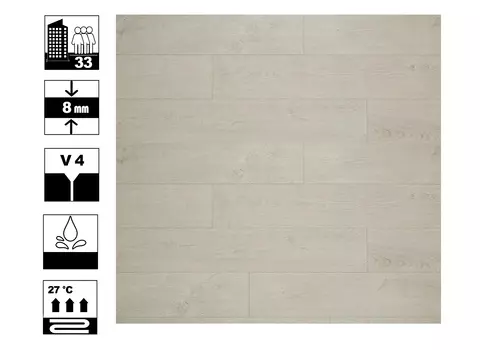 Ламинат Loc Floor FANCY 8мм/33кл Дуб Жемчужный 4V