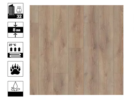 Ламинат Loft 8/32 Дуб Клирвотер