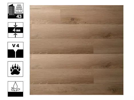 Ламинат SPC Bonkeel Дуб Палау 4мм
