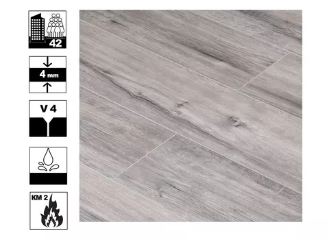 Ламинат SPC Quartz-step Дуб Балторо 4 мм