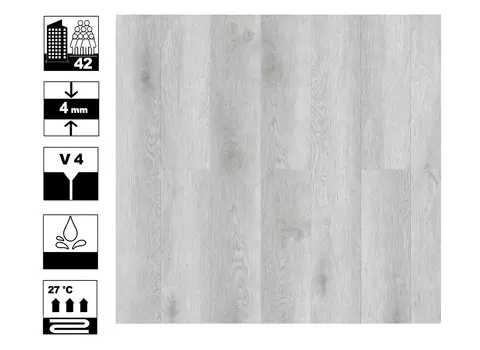 Ламинат SPC Quartz-step Дуб Морена 4 мм