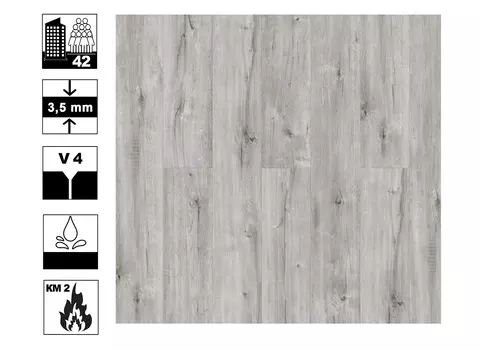 Ламинат SPC Quartz-step Дуб Намиб 3,5 мм