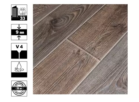 Ламинат Tarkett Эстетика 33 класс 9мм Натур серый