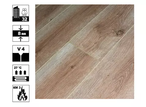 Ламинат Таркетт ПЕРВАЯ Уральская (Дуб светло-коричневый)