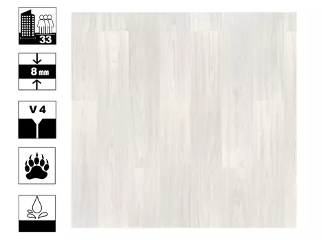 Ламинат Timber Harvest Дуб Пандо Белый 33кл 8 4V