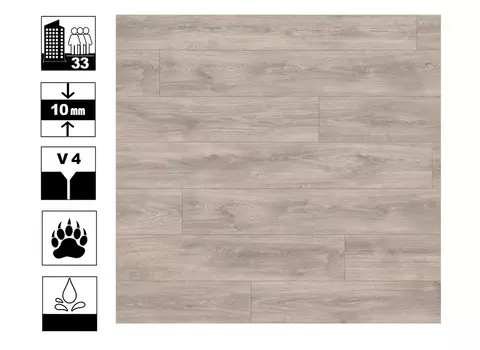 Ламинат WOODSTYLE VIVA 33/10 Дуб Тривенто серый
