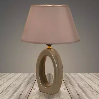 Лампа настольная 18333 серый/серый абажур 1х60Вт E27