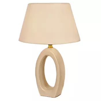 Лампа настольная РОСТОК 18336 BG h400 1х60W E27, DIY22 цвет бежевый/бежевый абажур