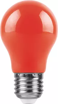 Лампа светодиодная, (3W) 230V E27 красный, LB-375