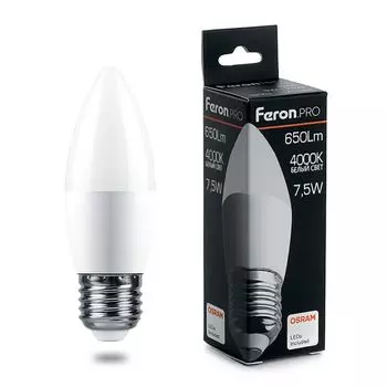 Лампа светодиодная 7.5W 230V E27 4000K, LB-1307