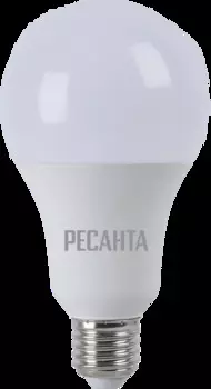 Лампа светодиодная LL-R-A80-20W-230-4K-E27 (груша, 20Вт, нейтр., Е27) Ресанта