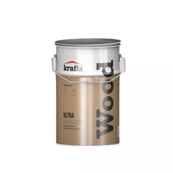 Лазурь деревозащитная Ultra бесцветный Kraffa, 5