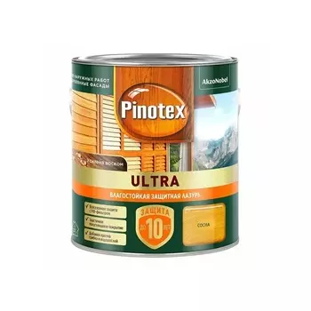 Лазурь Pinotex Ultra, влагостойкая, сосна 2,5л