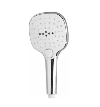 Лейка массажная 3-х позиционная, ERIS, пластик, хром,1/2, переключатель кнопочный, блистер "ARGO"