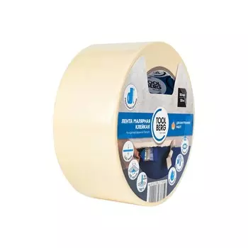 Лента малярная клейкая на крепированной бумаге, 50мм х 50м, Россия, T4P