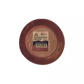 Лента монтажная, прозрачная универсальная, двусторонняя, 15mm x 5m, 3кг на 1м