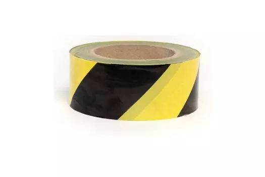 Лента оградительная PINTEX 50мм х 150м желто-черная