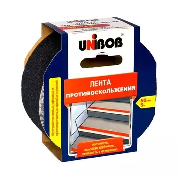 Лента противоскольжения Unibob 0,050х5м, черная