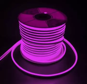 Лента светодиодная Гибкий Неон PFN-01 2835/120 Purple 220V IP65 6w/m 8*16mm 50m