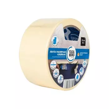 Лента T4P малярная клейкая на крепированной бумаге, 50мм х 25м