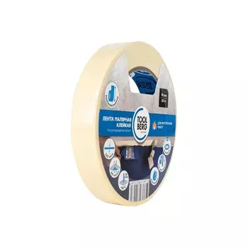 Лента T4P малярная клейкая на крепированной бумаге, 19мм х 50м