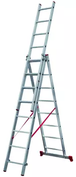 Лестница трехсекционная Новая высота NV 2230, 3х8 ступеней (аналогVira арт 600308)