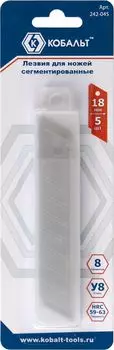 Лезвия для ножа технического Кобальт 18мм, 5 шт