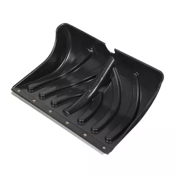 Лопата пластмассовая "Домбай" с оцинкованной планкой на заклепках,с усиленными ребрами жесткости без