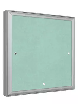 Люк ревизионный D Ceramo Base 300х300 скрыт.монтаж съемный алюминий