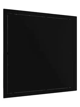 Люк ревизионный LN фланец 300х300 нажимной 327х327 пластик Black EVECS