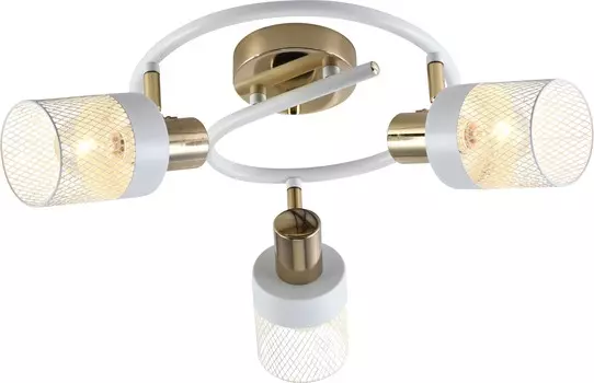 Люстра Brilliant light белый/золото, E14, 3х40 Вт