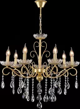 Люстра Brilliant light XE4201-7, 7*Е14, цвет золото