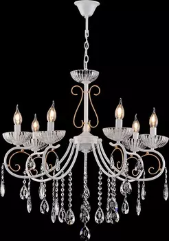 Люстра Brilliant light XE4209-7, 7*Е14, цвет белый, золото