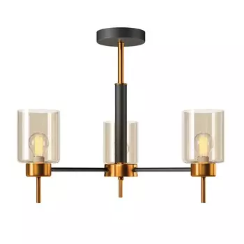 Люстра Freya FR5272PL-03GB цвет черный янтарный